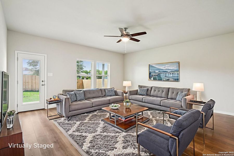 Furnished interior view inside a new home in Royal Crest, San Antonio (Image 11). Furnished interior view inside a new home in Royal Crest, San Antonio (Image 11).