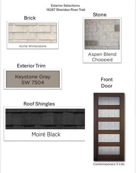 Sample of building materials used in homes in , Conroe (Image 7). Sample of building materials used in homes in , Conroe (Image 7).