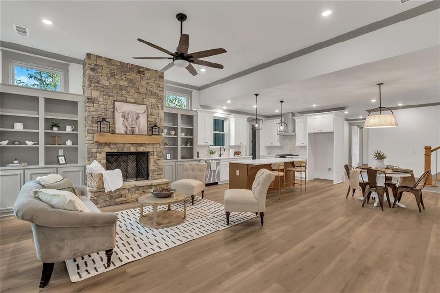 Furnished interior view inside a new home in , Jasper (Image 9). Furnished interior view inside a new home in , Jasper (Image 9).