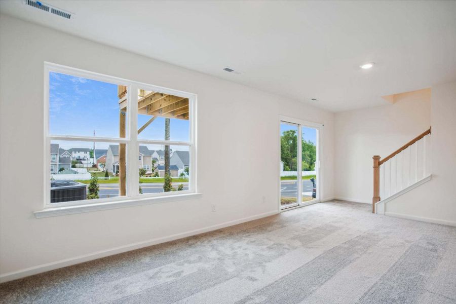 Spacious, unfurnished interior of a new home in The Parc Townes at Wendell, Wendell (Image 24). Spacious, unfurnished interior of a new home in The Parc Townes at Wendell, Wendell (Image 24).