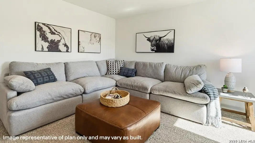Furnished interior view inside a new home in Sereno Springs, Converse (Image 5).