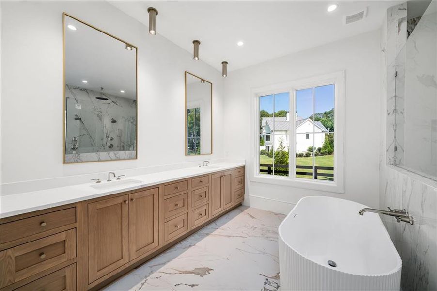 Furnished interior view inside a new home in , Roswell (Image 10).