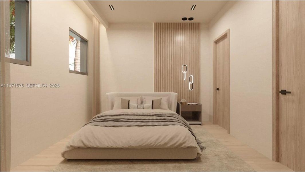 Furnished interior view inside a new home in , Miami Beach (Image 10).