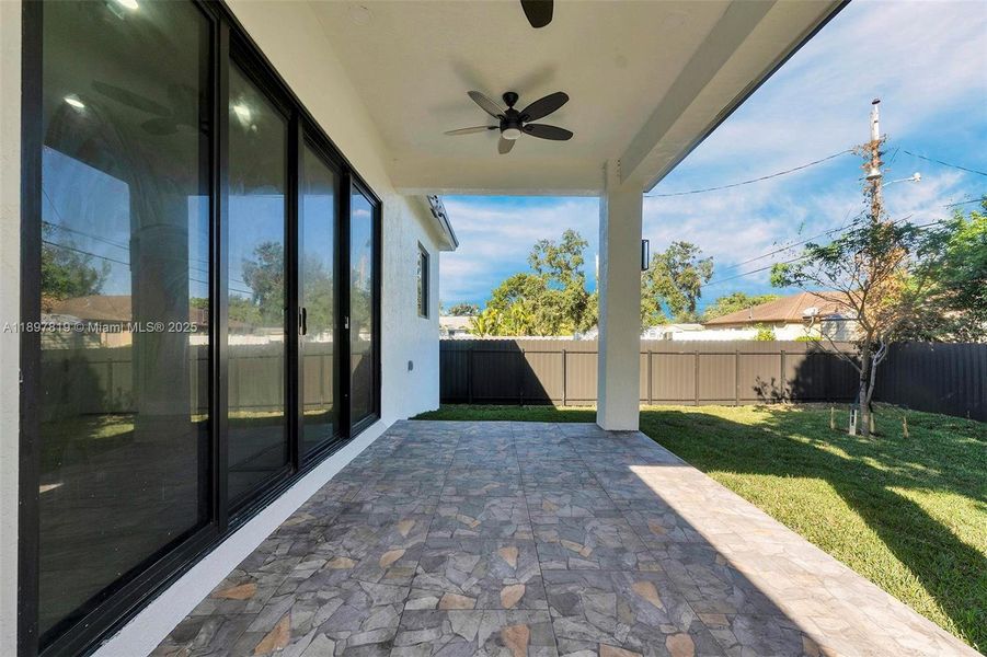 Exterior details and patio area of a home in , North Miami (Image 22).