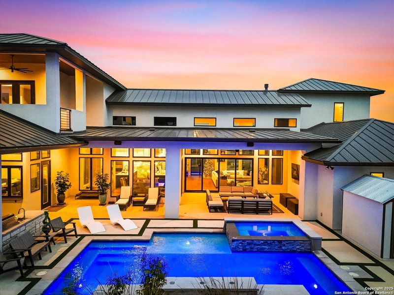 Exterior details and patio area of a home in , San Antonio (Image 45).