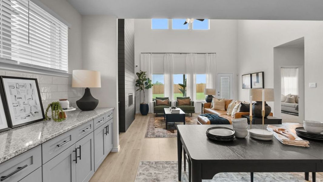 Furnished interior view inside a new home in The Preserve at Forum, Grand Prairie (Image 6).