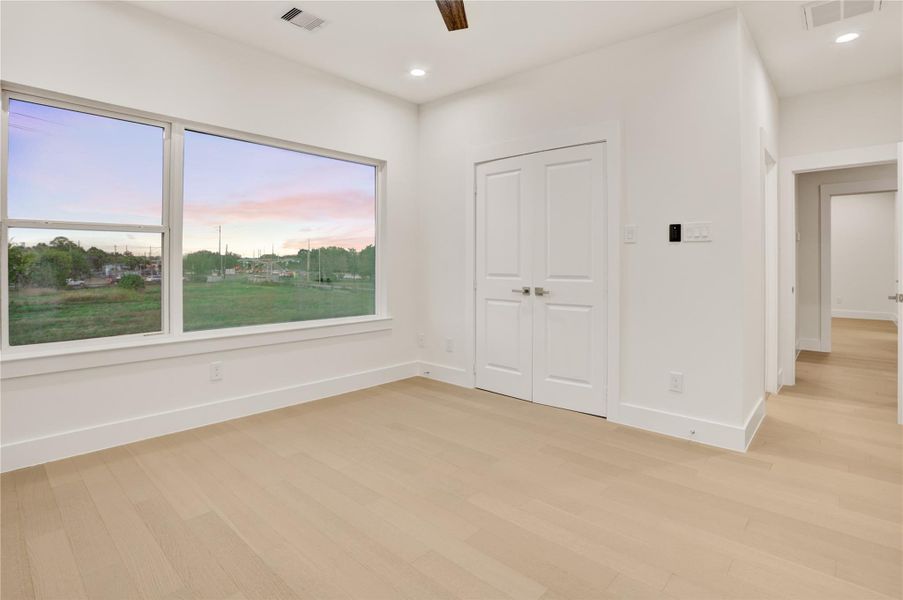 This comfortable third bedroom with ample closet space and natural light also includes it's own ensuite bathroom.