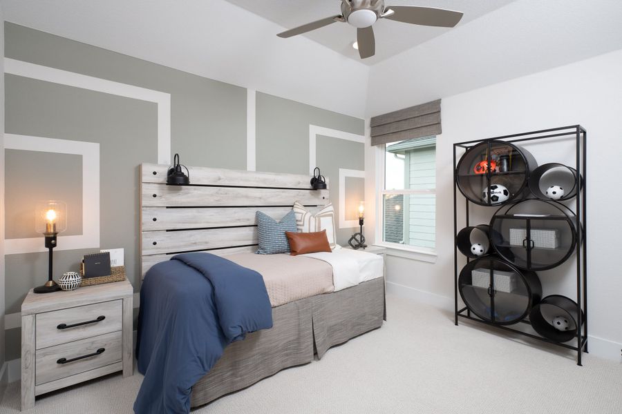 Representative furnished interior of a home built from the Victoria by Tri Pointe Homes in Painted Tree, McKinney (Image 9).