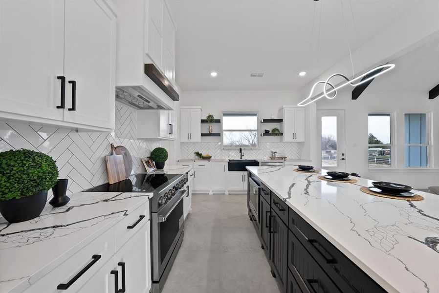 Furnished interior view inside a new home in , Celeste (Image 4).