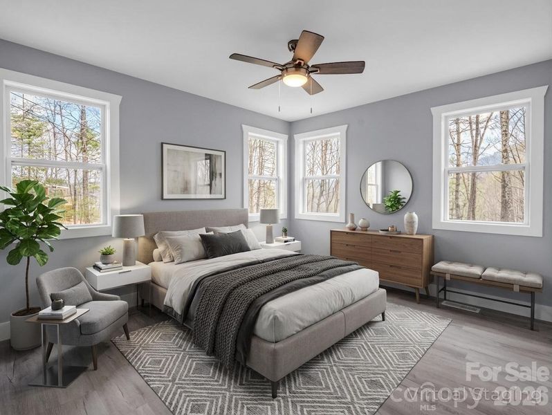 Furnished interior view inside a new home in , Rosman (Image 12). Furnished interior view inside a new home in , Rosman (Image 12).