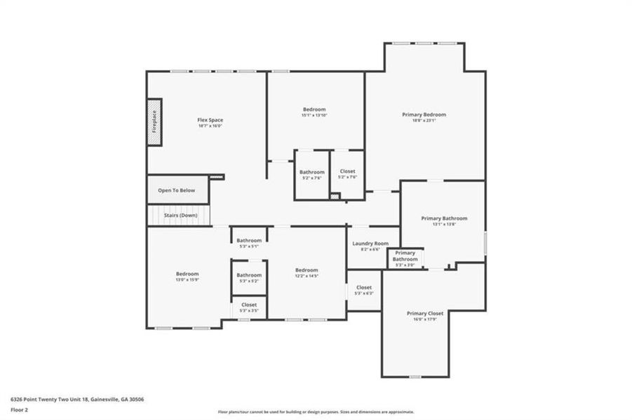 2D floor plan layout of this home in , Gainesville, GA (Image 7).