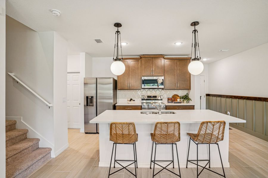 Representative furnished interior of a home built from the Powell by Risewell Homes in Thompson Village Townhomes, Apopka (Image 9).