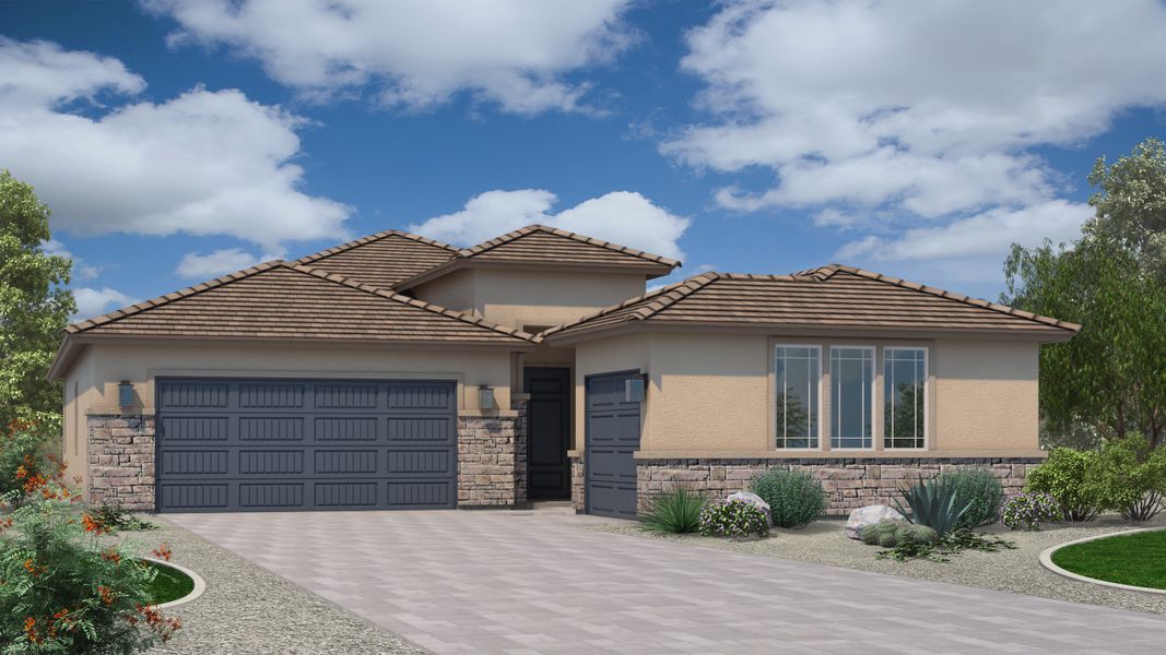 Representative exterior photo of a completed home built from the Plan 4412 by Scott Communities in The Views at Rancho Cabrillo, Peoria, AZ (Image 16).
