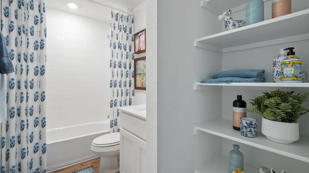 Furnished interior view inside a new home in Monarch Ranch, Manor (Image 30).