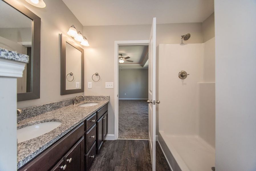 Representative furnished interior of a home built from the Bishop by Enchanted Homes in Arcadia Village, Spartanburg (Image 11).