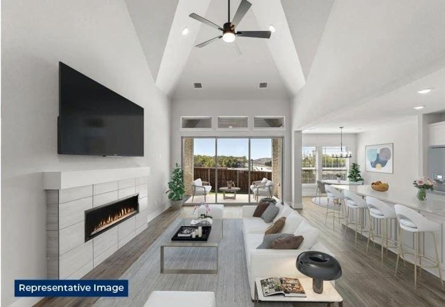 Furnished interior view inside a new home in Birdsong - Harwood, Mansfield (Image 9).