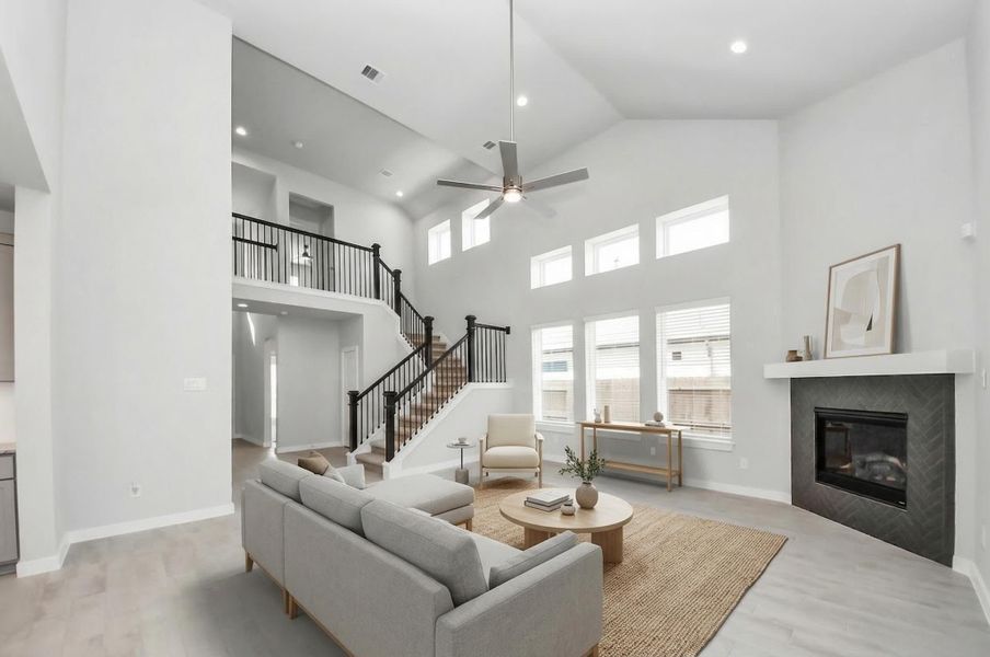 Virtually Staged - Living Room. Sample photo of completed home with similar floor plan. Actual colors and selections may vary.