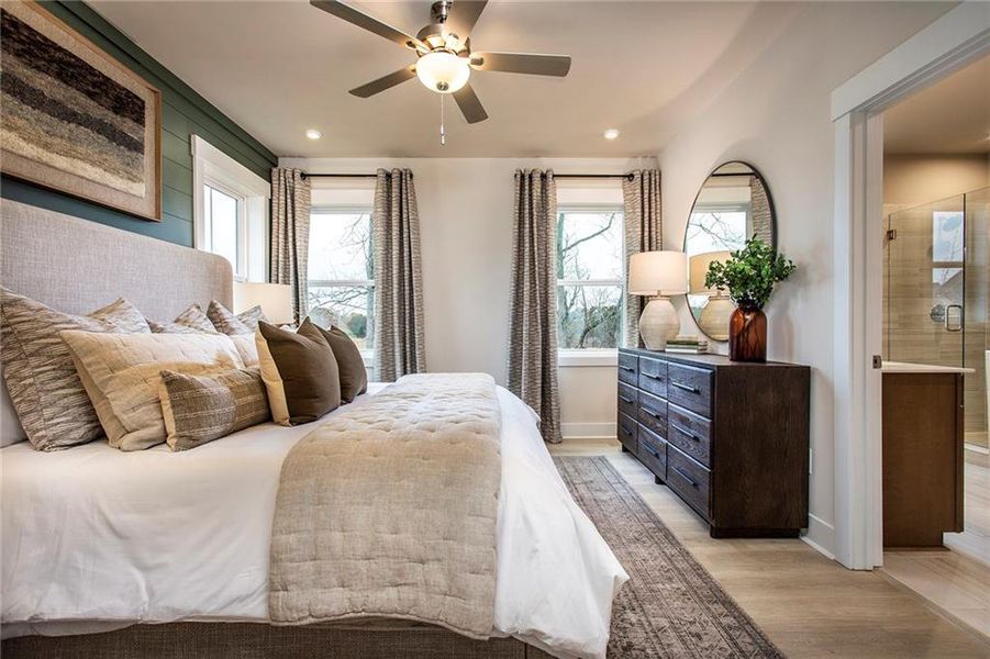 Furnished interior view inside a new home in Towne Village at Suwanee Dam, Sugar Hill (Image 11).