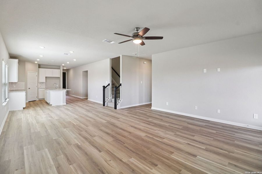 Spacious, unfurnished interior of a new home in Legendary Trails - Premier Series, Cibolo (Image 36).