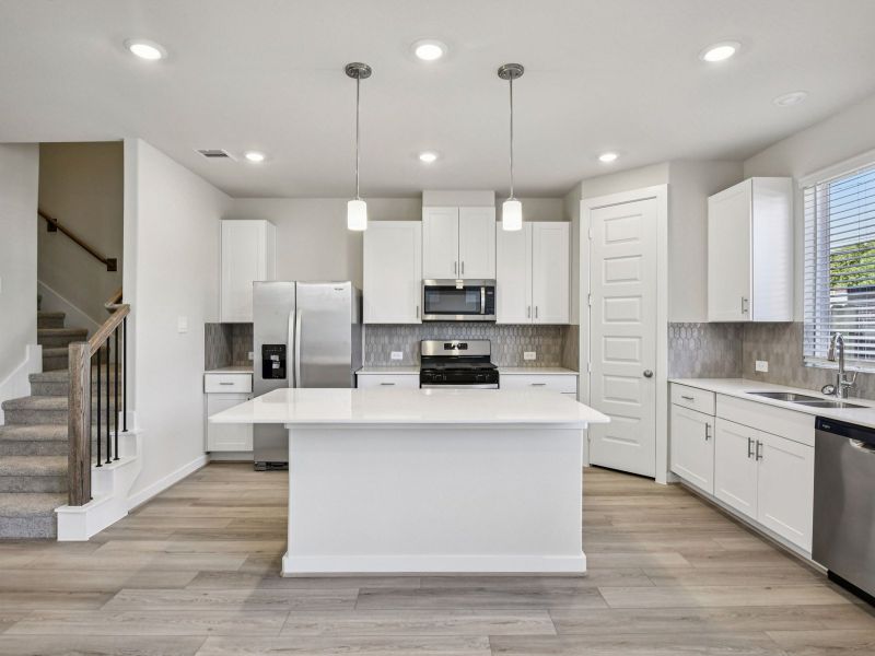 Furnished interior view inside a new home in Spring Brook Village - City Series, Houston (Image 3).