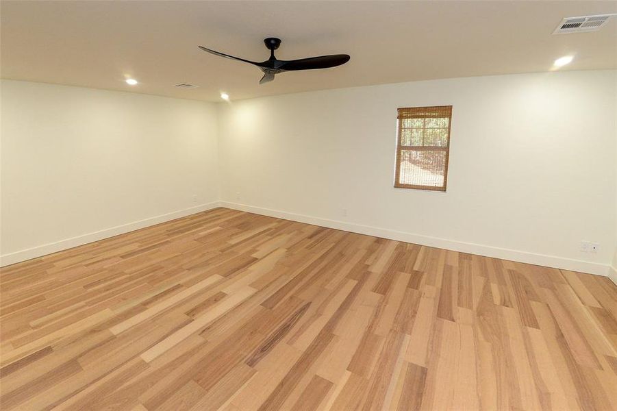 Bonus room is huge! Great for playing, watching movies or a school room.