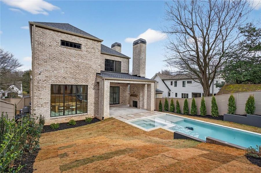 Exterior details and patio area of a home in , Atlanta (Image 30).