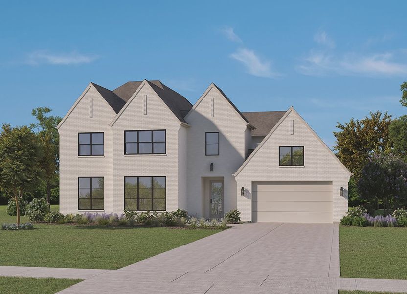 Representative exterior photo of a completed home built from the The Bandera by Homebound in Park Place, Prosper, TX (Image 11). Representative exterior photo of a completed home built from the The Bandera by Homebound in Park Place, Prosper, TX (Image 11).