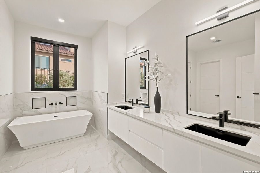 Furnished interior view inside a new home in , San Antonio (Image 52).