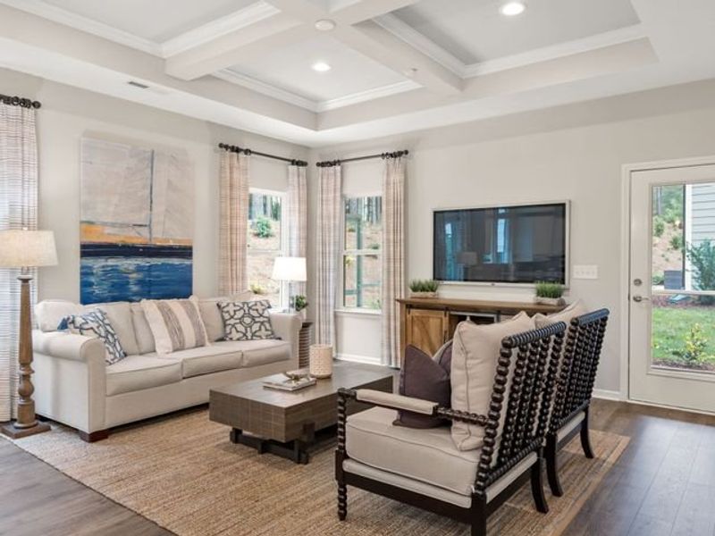 Representative furnished interior of a home built from the Cyprus by True Homes in Mooreland Oaks, Mount Holly (Image 11).