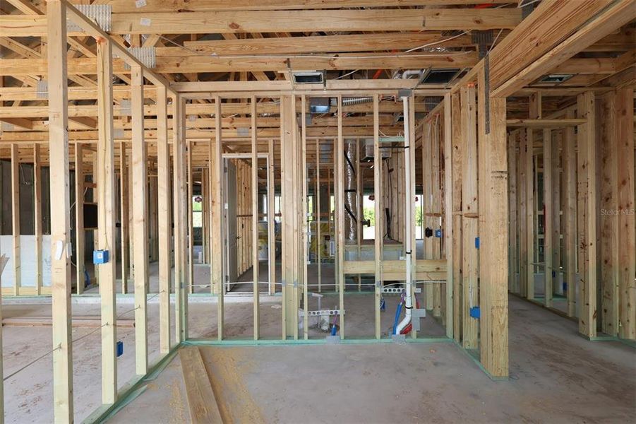 In-progress construction of a new home in Center Lake on the Park, St. Cloud, FL (Image 14).