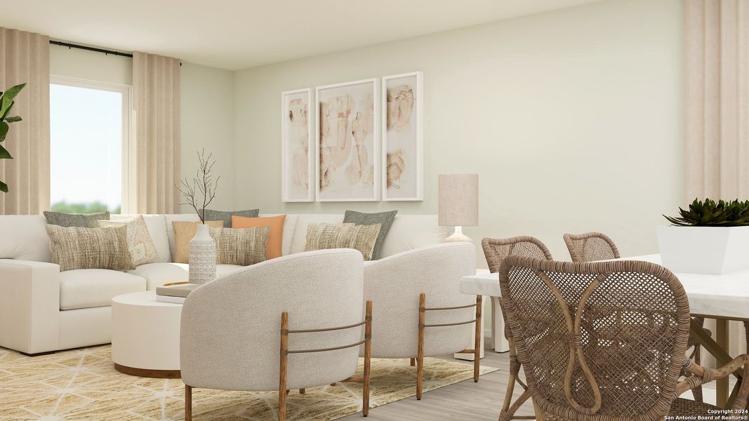 Furnished interior view inside a new home in Stone Garden, Elmendorf (Image 13).