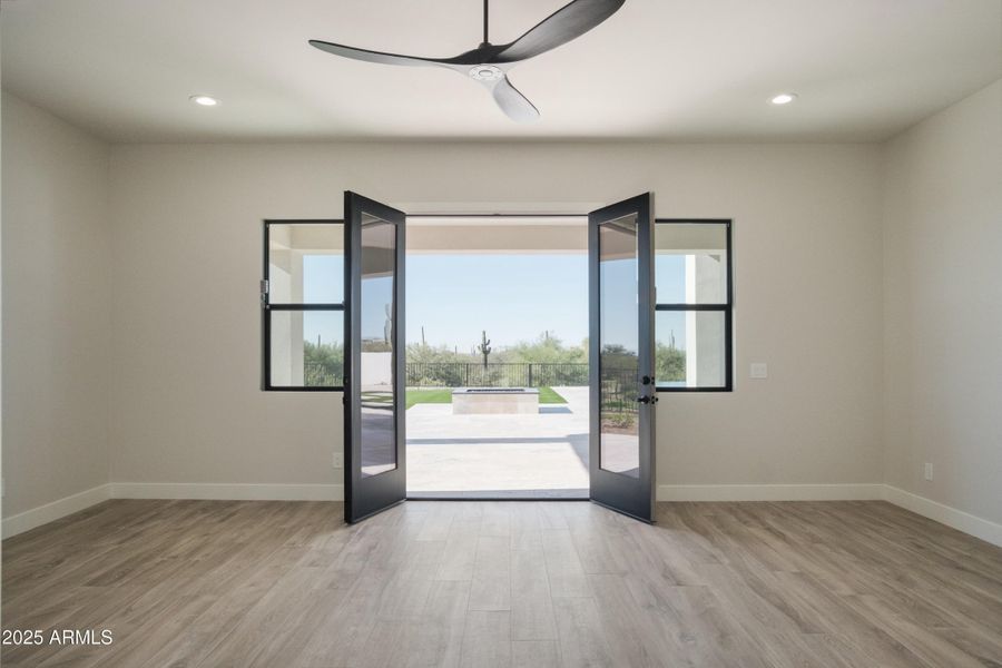 Primary Br View to Back yard Morning Vis Primary Br View to Back yard Morning Vis