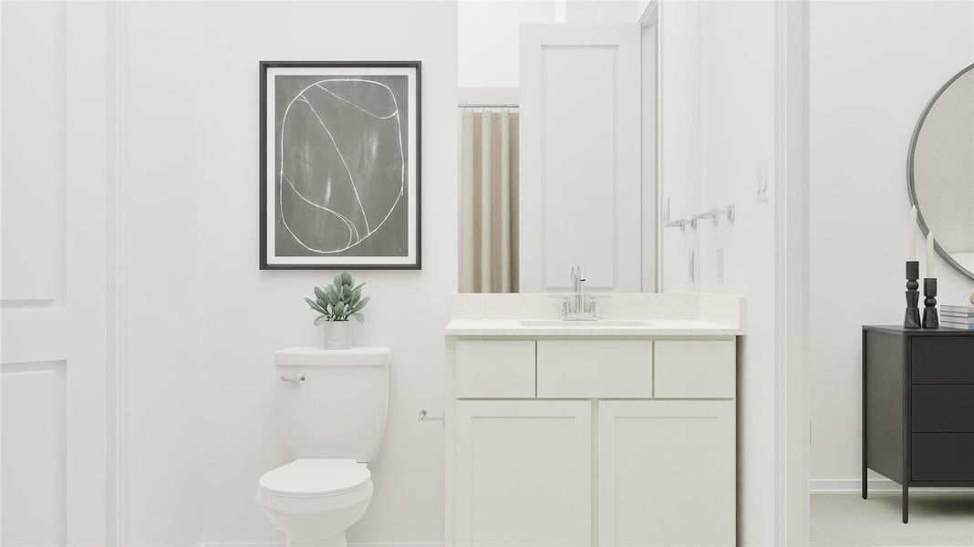 Furnished interior view inside a new home in Cotton Brook, Hutto (Image 16). Furnished interior view inside a new home in Cotton Brook, Hutto (Image 16).