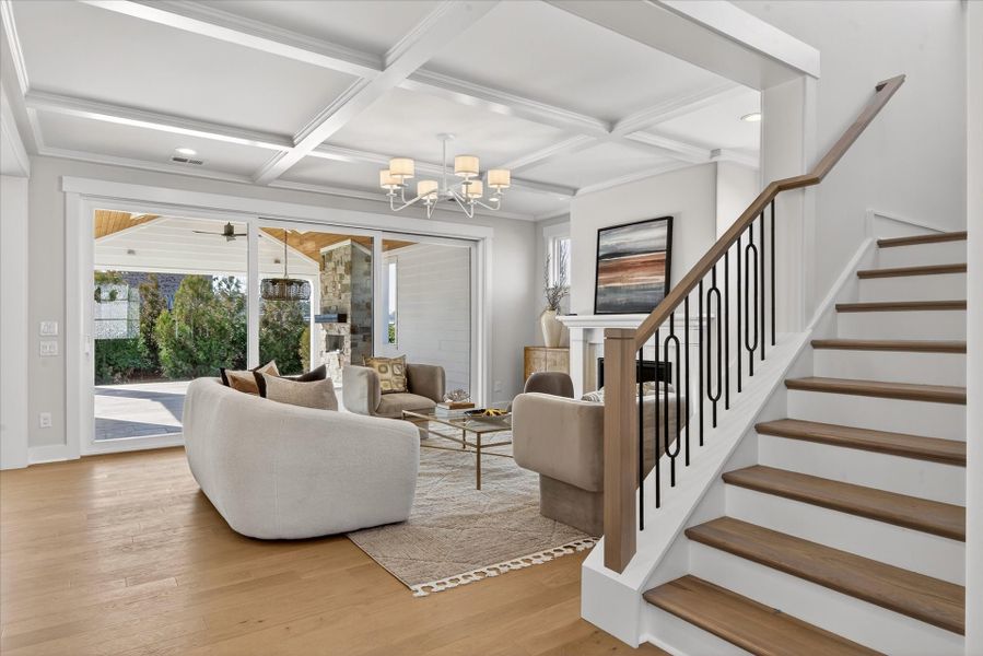 Representative furnished interior of a home built from the Newport II by Classica Homes in McLean - Hunts Point, Belmont (Image 8).