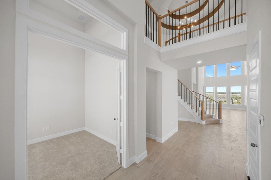 Spacious, unfurnished interior of a new home in Lariat, Liberty Hill (Image 22). Spacious, unfurnished interior of a new home in Lariat, Liberty Hill (Image 22).