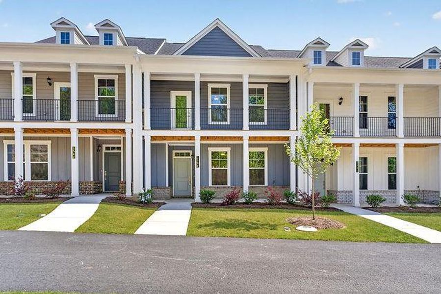 Front exterior of a new home in The Park at Gainesville Township, Gainesville, GA, highlighting curb appeal (Image 14).