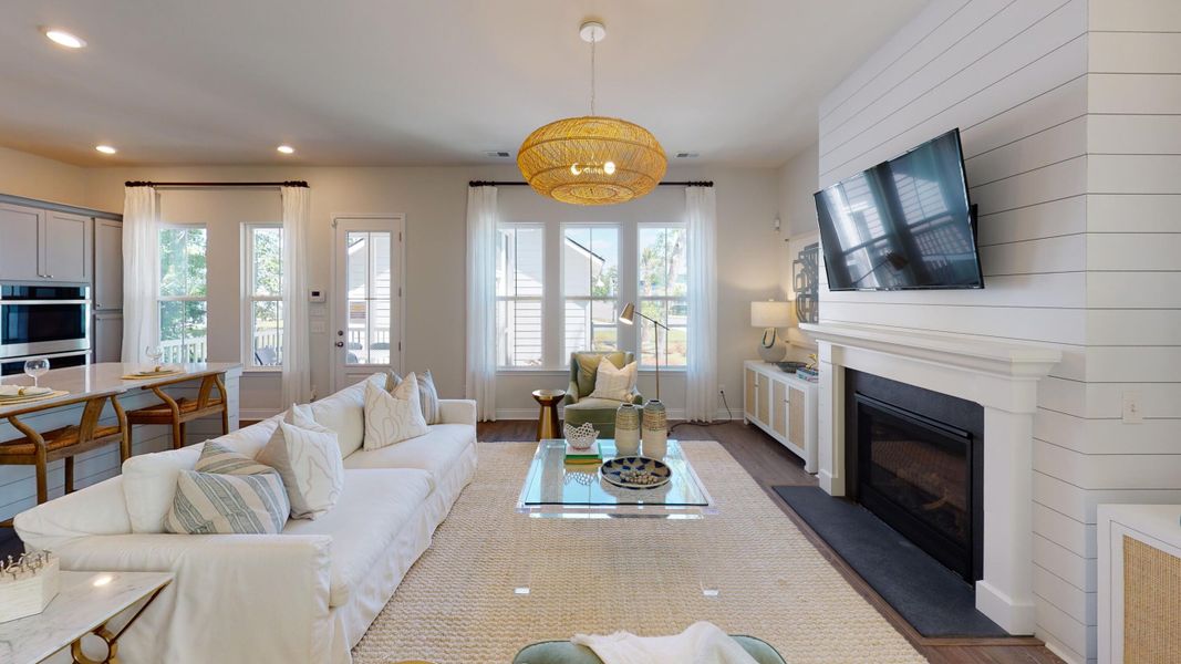 Furnished interior view inside a new home in Heron's Walk at Summers Corner: Row Collection, Summerville (Image 5).