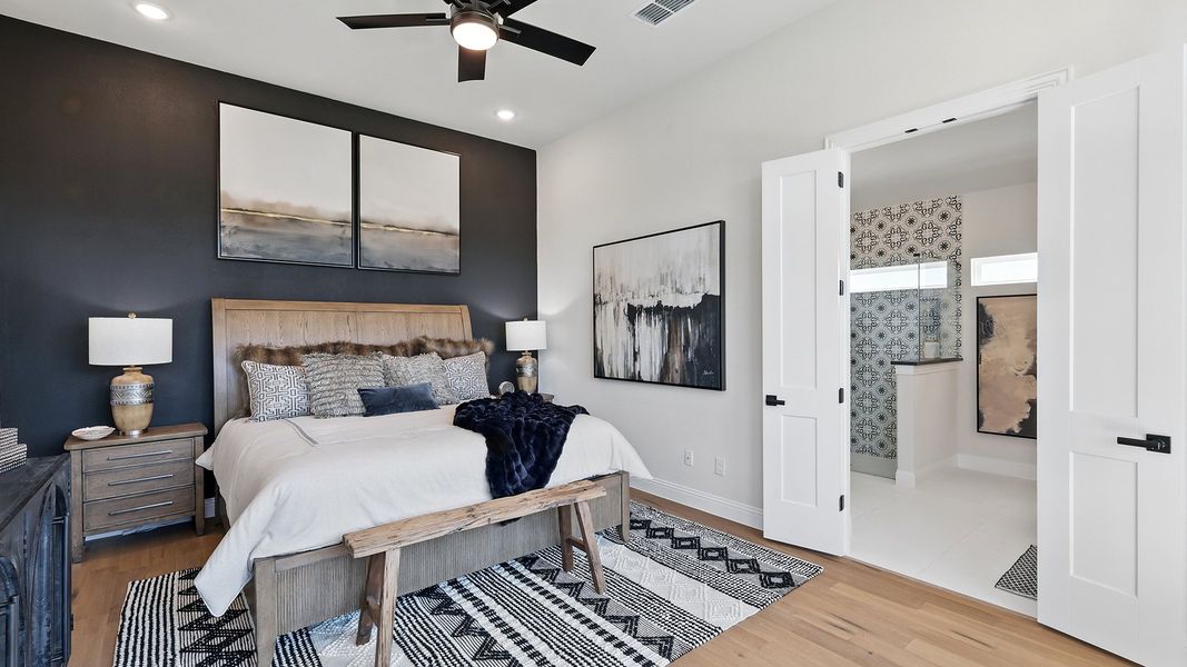 Representative furnished interior of a home built from the Juniper by Brightland Homes in Anna Ranch, Anna (Image 11).