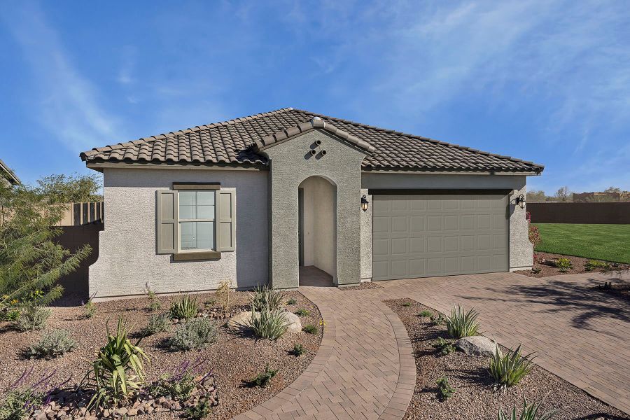 Representative exterior photo of a completed home built from the Azure by Mattamy Homes in Tierra Vistoso, Surprise, AZ (Image 24).