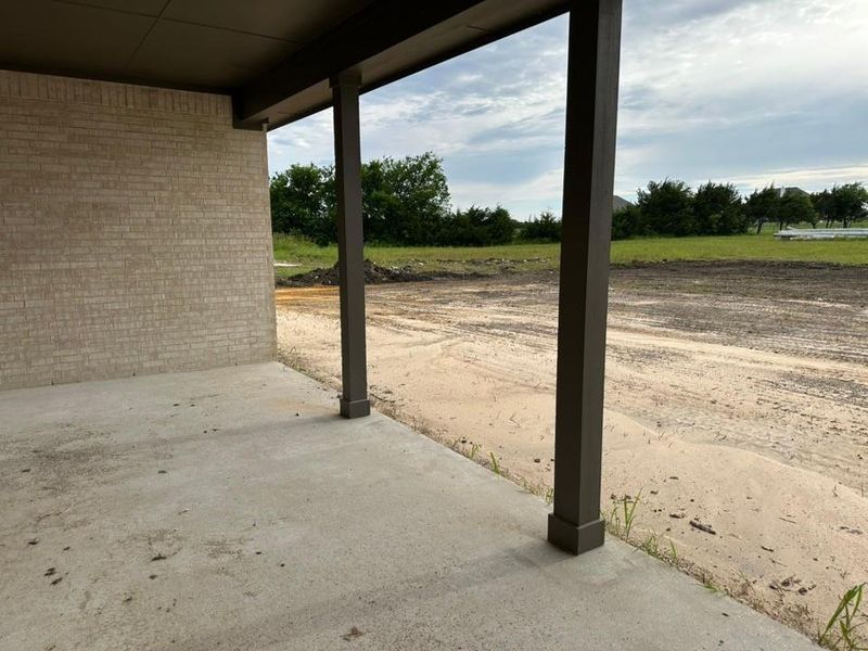 Exterior details and patio area of a home in Fannin Ranch, Leonard (Image 3).