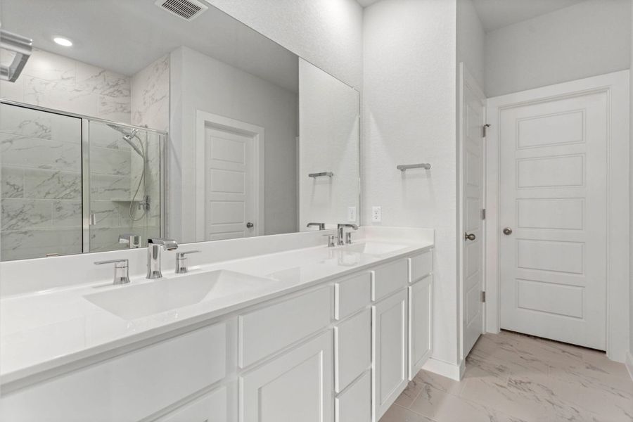 Furnished interior view inside a new home in Weston Oaks, San Antonio (Image 8).