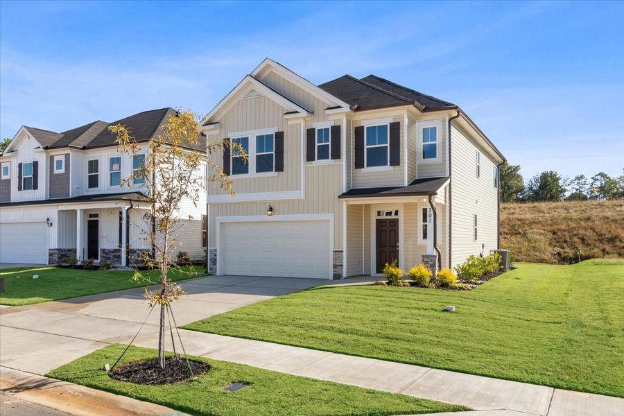 Front exterior of a new home in Windsor, North Augusta, SC, highlighting curb appeal (Image 21).