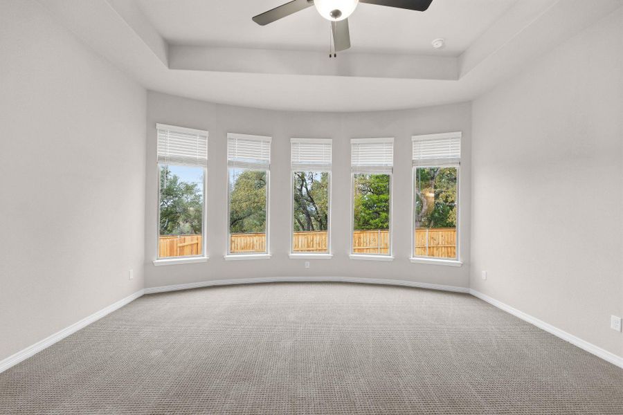 Primary Bedroom with tray ceiling