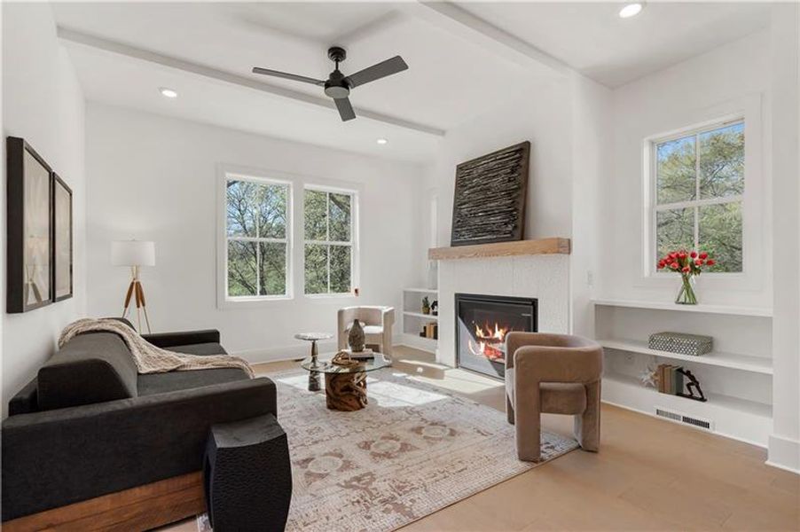 Furnished interior view inside a new home in , Atlanta (Image 31).