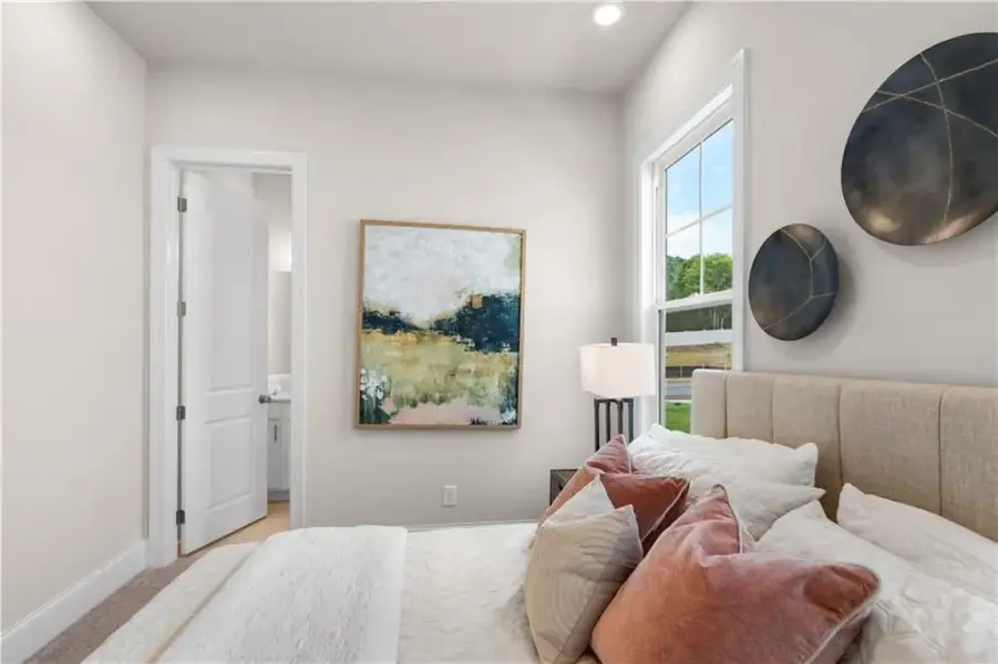 Furnished interior view inside a new home in The Villas at Aberdeen, Hoschton (Image 16).