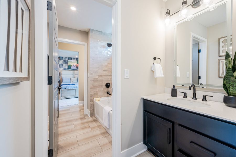 Representative furnished interior of a home built from the Beckett by Fischer Homes in Veranda Manor, Canton (Image 45).