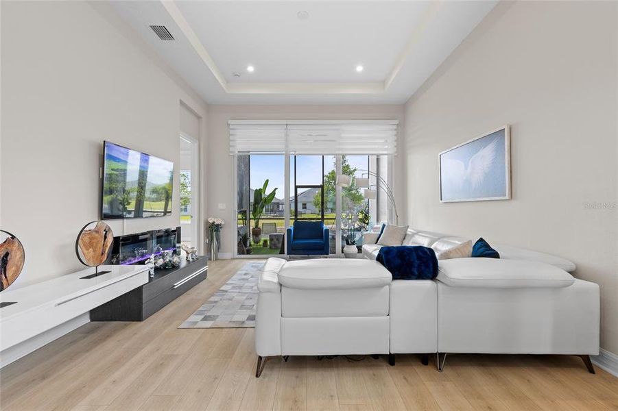 Furnished interior view inside a new home in The Reserve at Victoria, Deland (Image 22).