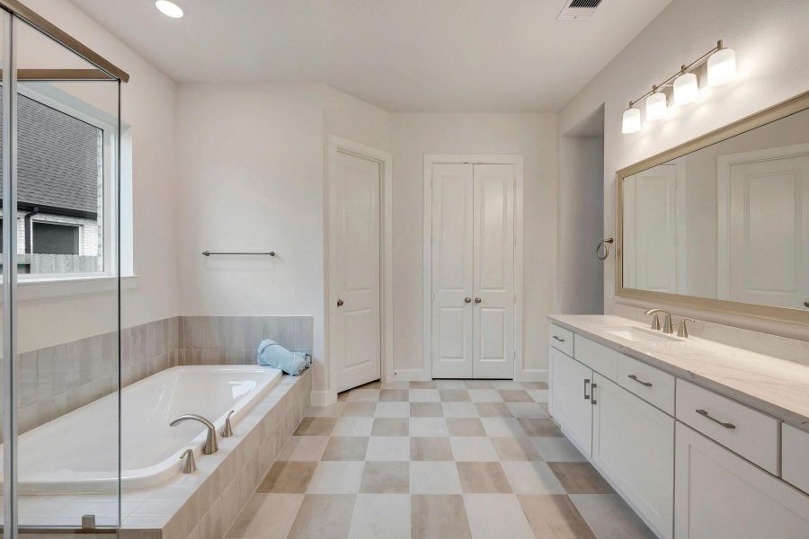 Furnished interior view inside a new home in Jordan Ranch - Premier Collection, Fulshear (Image 16).