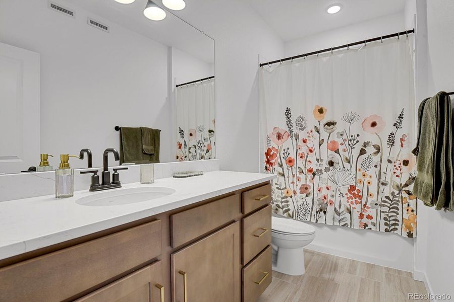 Guest bathroom on main level