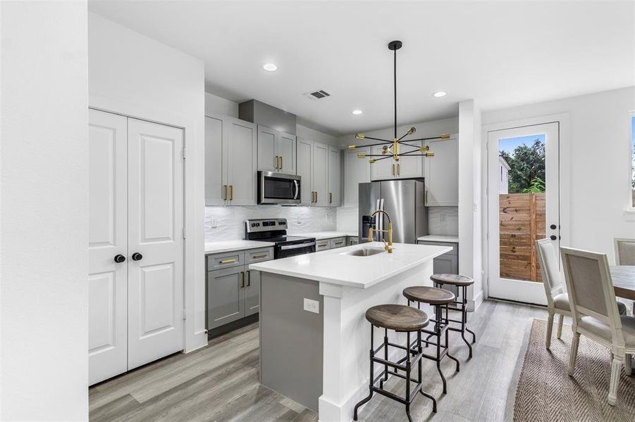 Furnished interior view inside a new home in , Houston (Image 13).